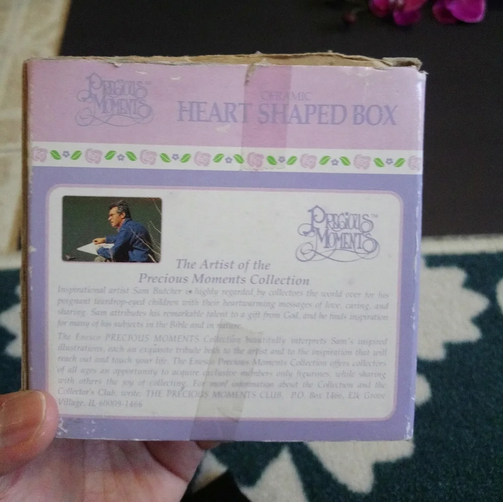 Precious Moments Trinket Heart Shape Box